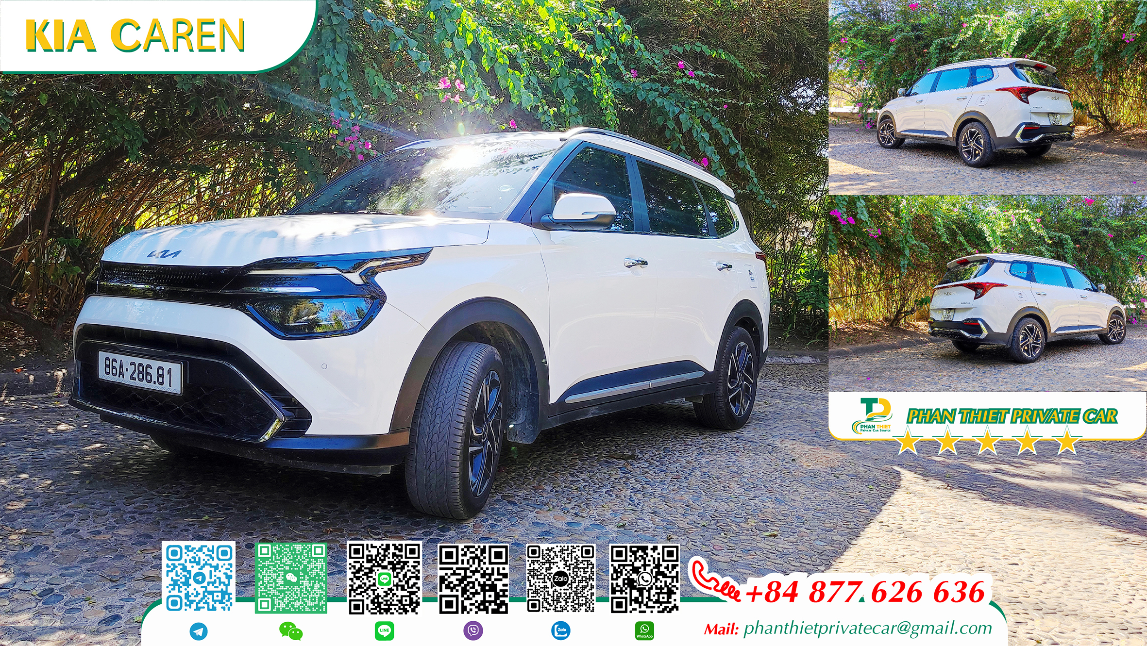 Self-driving 7-seater car rental service in Phan Thiet