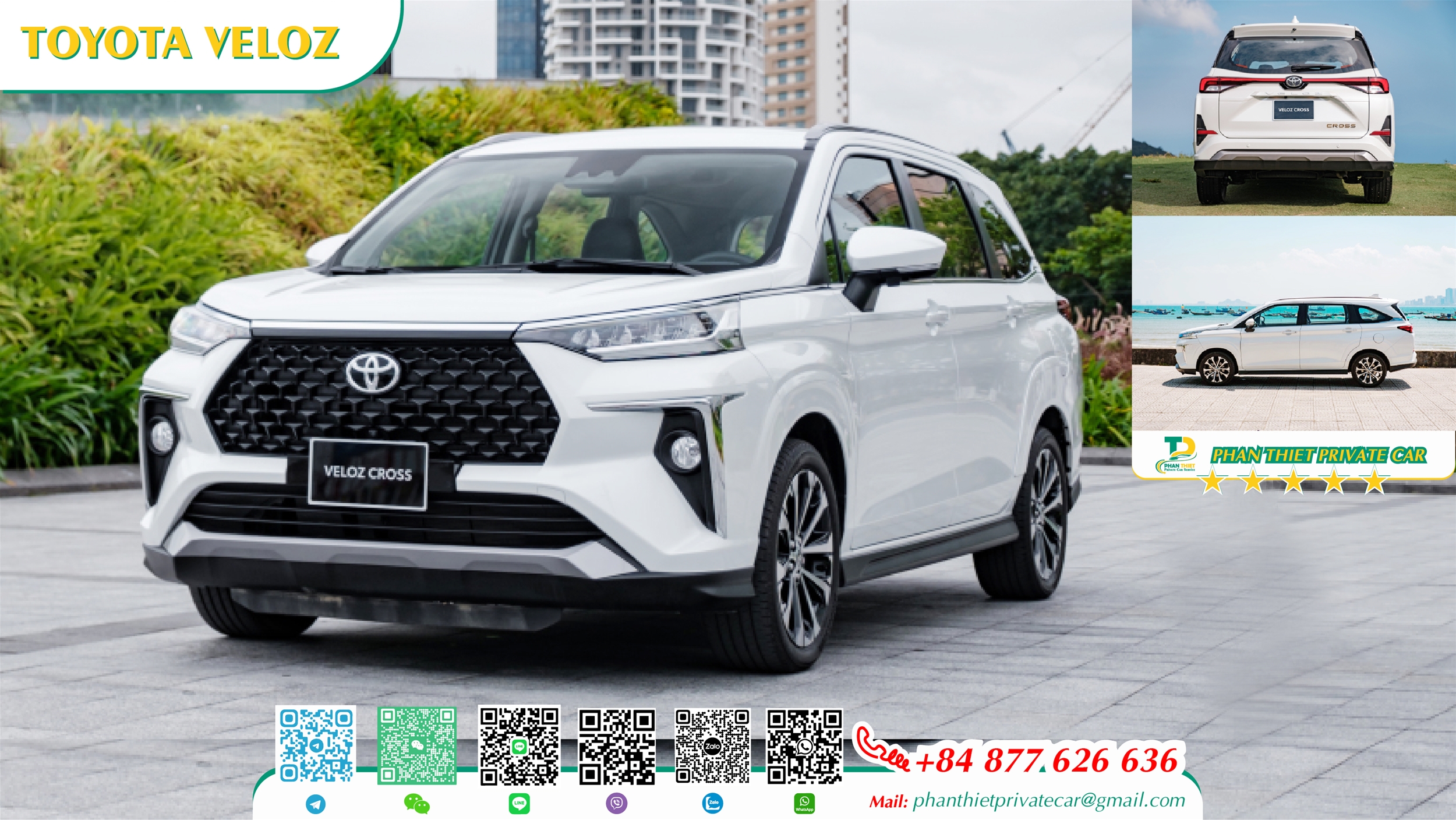 Self-driving 7-seater car rental service in Phan Thiet