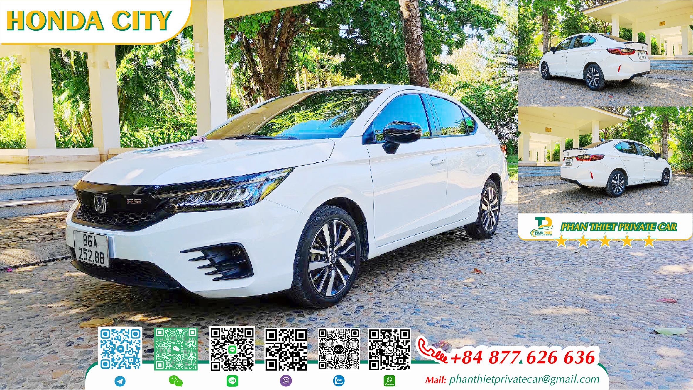 Self-driving 4-seater car rental service in Phan Thiet