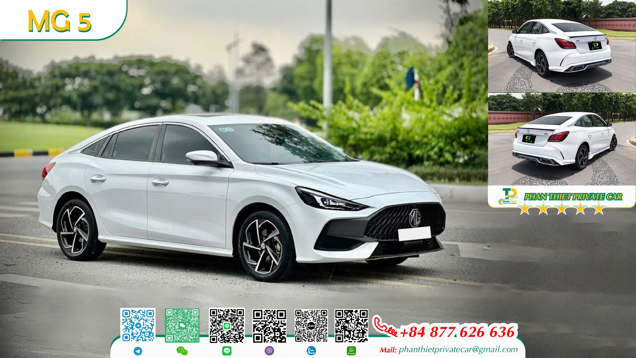 Self-driving 4-seater car rental service in Phan Thiet